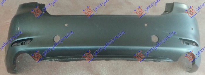 REAR BUMPER PRIMED (W/4 PDC)