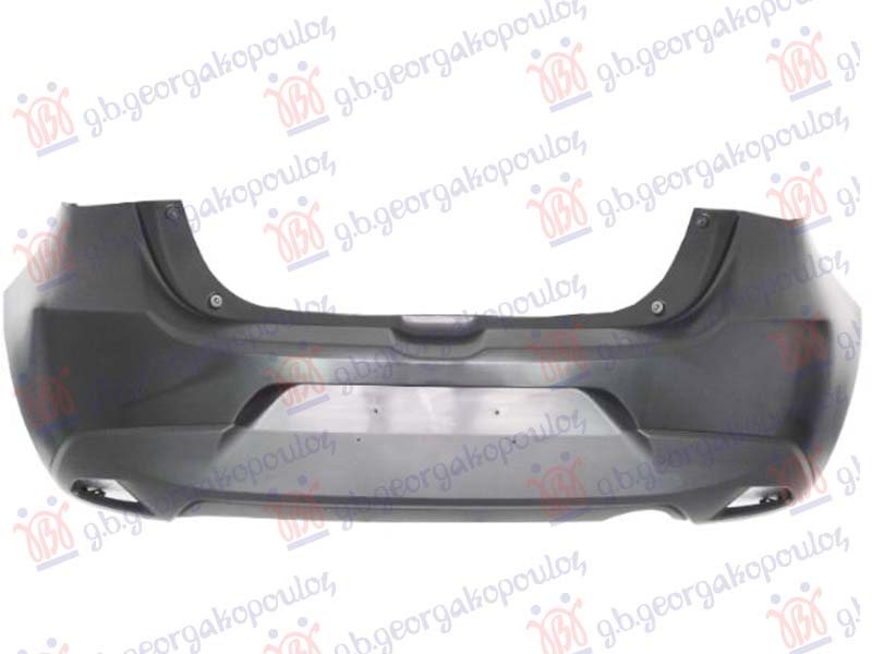 REAR BUMPER (W/FIXED SPOILER) (W/O REFLECTOR HOLES)