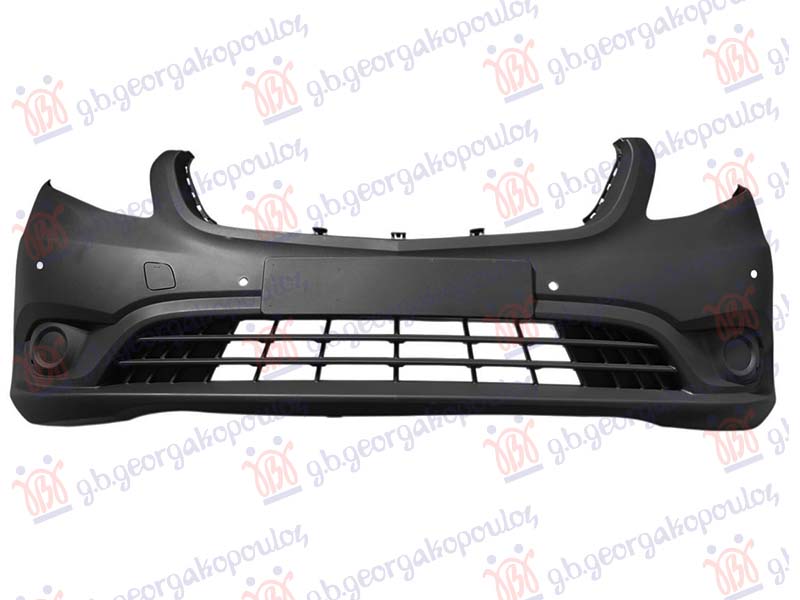 FRONT BUMPER GRAY (W/6 PDC) (A QUALITY)