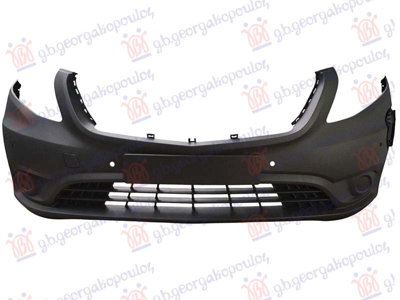 FRONT BUMPER GRAY (E-VITO) (W/CHARGING DOOR) (W/6 PDC) (A QUALITY)
