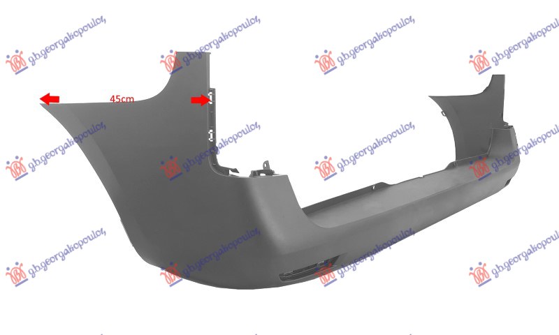 REAR BUMPER GRAY