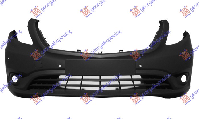 FRONT BUMPER PRIMED (W/FOG LAMP HOLES) (W/PDC) (A QUALITY)