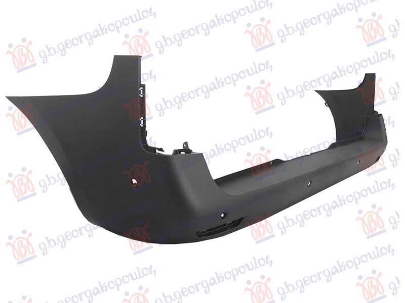 REAR BUMPER GREY (W/6 PDC HOLES)