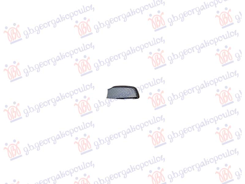 FRONT BUMPER GRILLE BLACK (W/GLOSS BLACK MOULDING)
