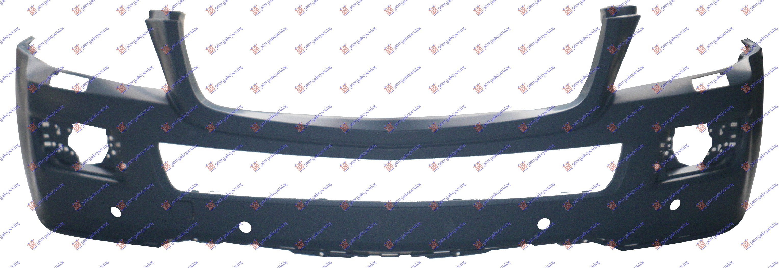 FRONT BUMPER PRIMED (W/6 PDC & WASHER HOLES) -2009