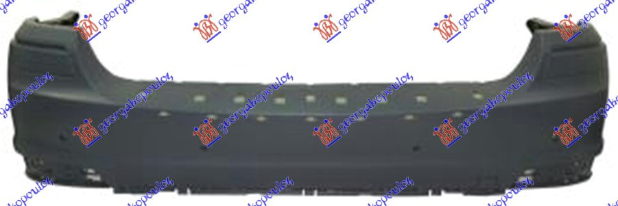 REAR BUMPER PRIMED (W/4 PDC) 2010-