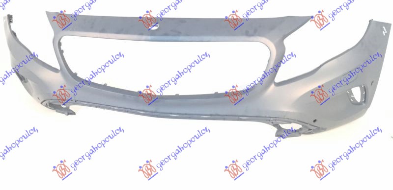 FRONT BUMPER PRIMED (W/4 PDC & WASHER HOLES) (CHINA)