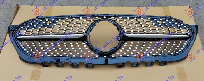 GRILLE BLACK W/MOULDING BLACK (W/PDS) (AMG-LINE)