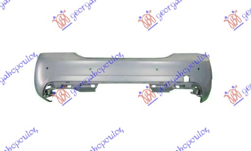 REAR BUMPER PRIMED (AMG) 2009- (W/4 PDC)