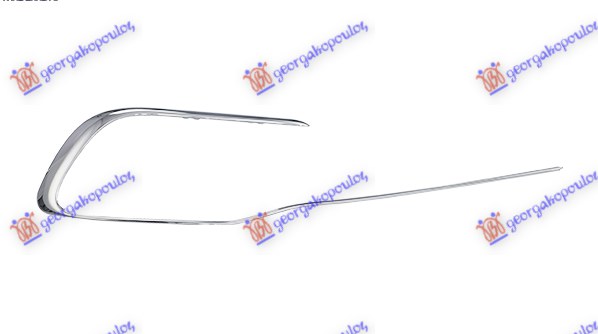 FRONT BUMPER GRILLE MOULDING CHROME