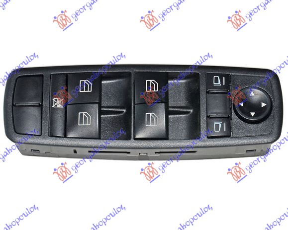 DOOR/MIRROR SWITCH FRONT (Black) (Quatern) (3pin)