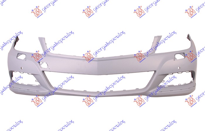 FRONT BUMPER PRIMED ELEGANCE-AVANDGARDE (W/4 PDC & WASHER HOLES)
