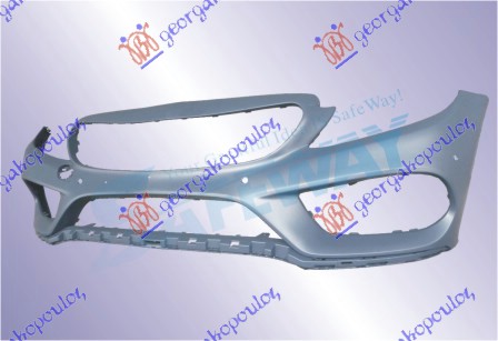 FRONT BUMPER PRIMED (W/4 PDC) (AMG LINE)