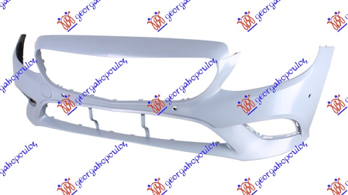FRONT BUMPER PRIMED (W/4 PDC) (A QUALITY)