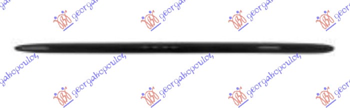 FRONT BUMPER GRILLE MOULDING UPPER POLISHED BLACK (C43 AMG)