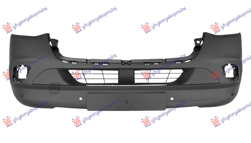 FRONT BUMPER (W/FOG LAMP HOLES) (W/6 PDC) (A QUALITY)