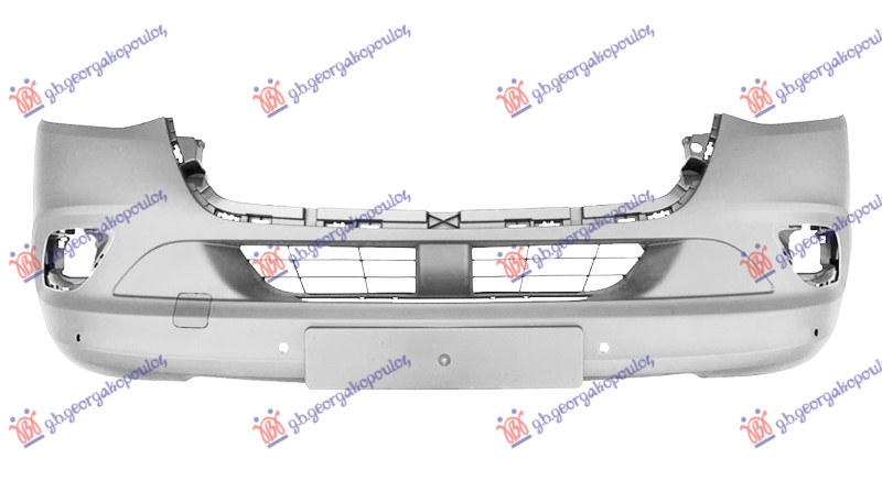 FRONT BUMPER PRIMED (W/6 PDC) (A QUALITY)