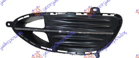 FRONT BUMPER GRILLE COMPLETE W/CHROME RIM (ELEGANCE)