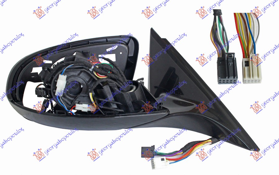 DOOR MIRROR ELECTRICAL HEATED FOLDABLE W/MEMORY & FOOT LAMP (ONLY BODY) (W/BLIS) 16 PIN (A QUALITY)