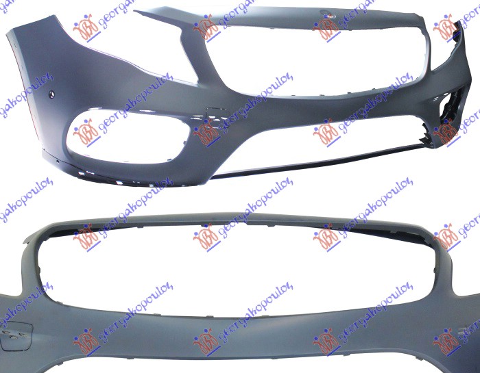 FRONT BUMPER PRIMED (CLA45 AMG) (W/2 PDC)