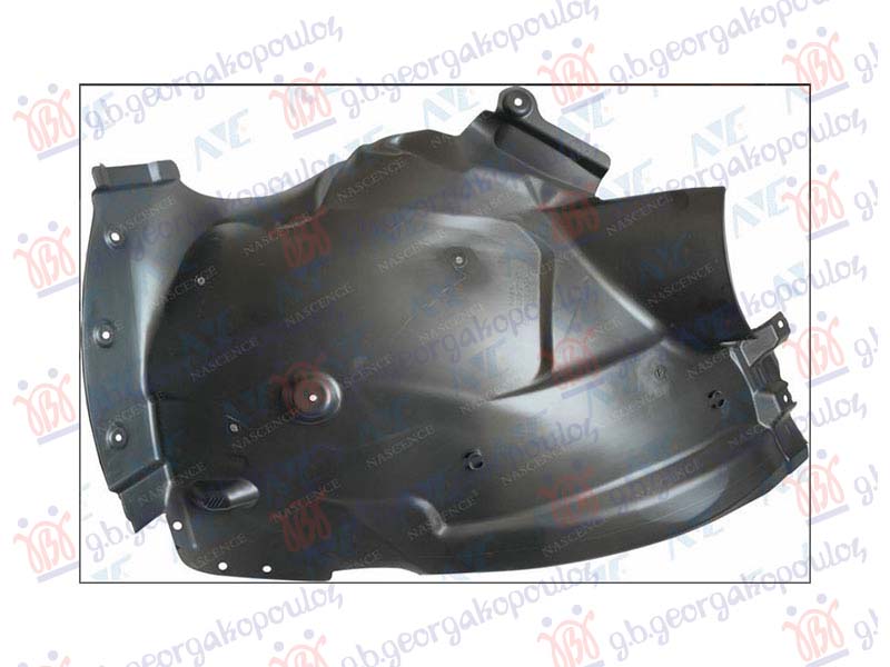 FRONT INNER PLASTIC FENDER (REAR PART)
