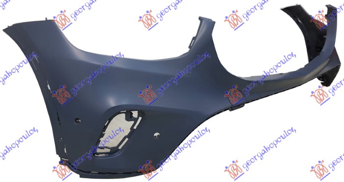 FRONT BUMPER PRIMED (W/4 PDC) (A QUALITY)