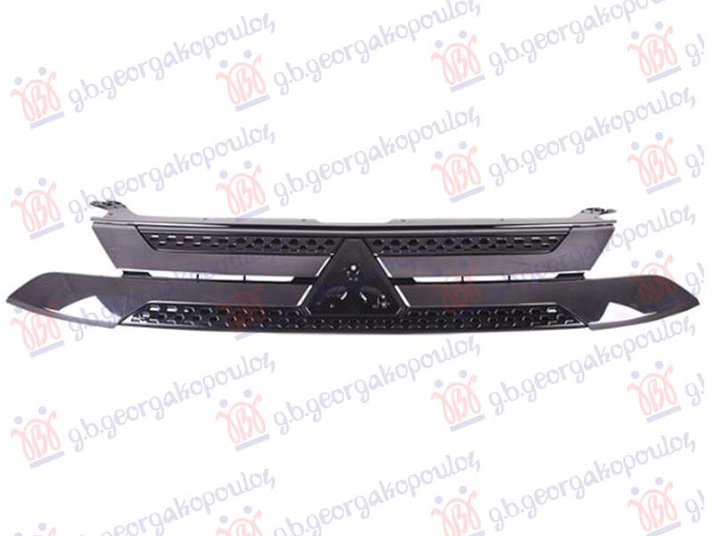 GRILLE GLOSSY BLACK/BLACK (HYBRID) 2019-