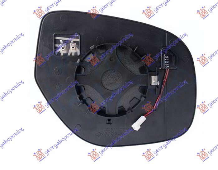 DOOR MIRROR GLASS HEATED (W/BLIS) (FLAT GLASS)