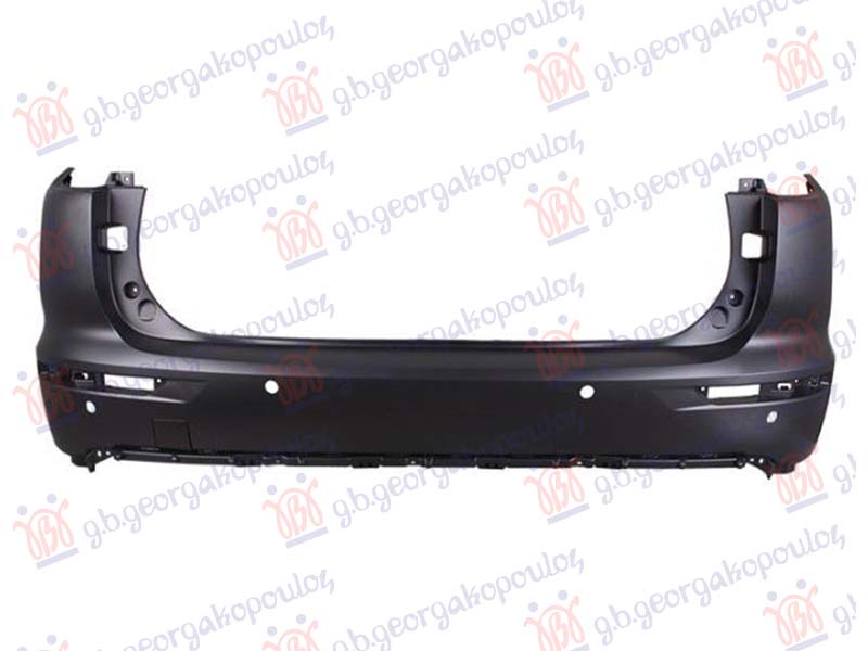 REAR BUMPER PRIMED (W/4 PDC) (A QUALITY)
