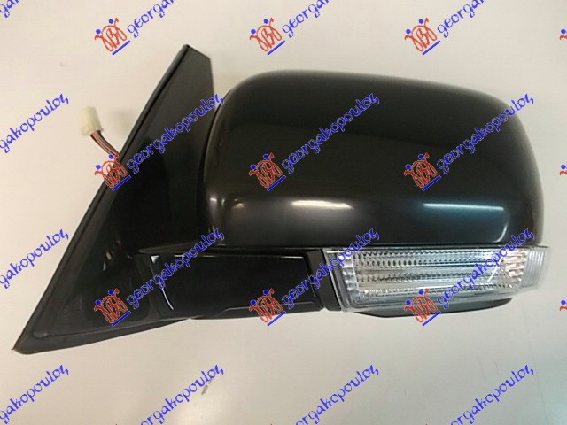 DOOR MIRROR ELECTRICAL HEATED (W/SIDE LAMP & FOOT LAMP) (CONVEX GLASS)