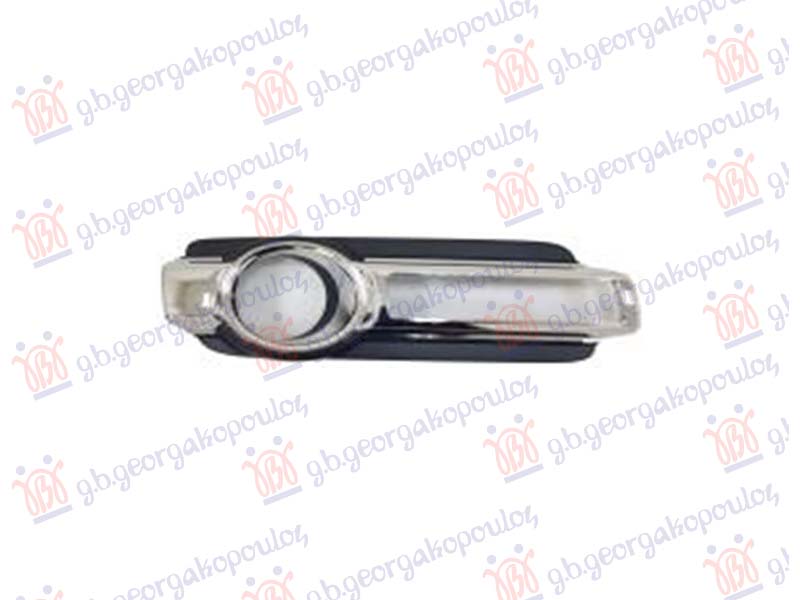 FRONT BUMPER GRILLE WITH CHROME (W/ FOG LAMP HOLE)