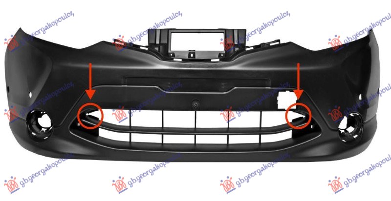 FRONT BUMPER (W/6 PDC HOLES) (W/CUTTING MARKS FOR WASHER HOLES) (A QUALITY)