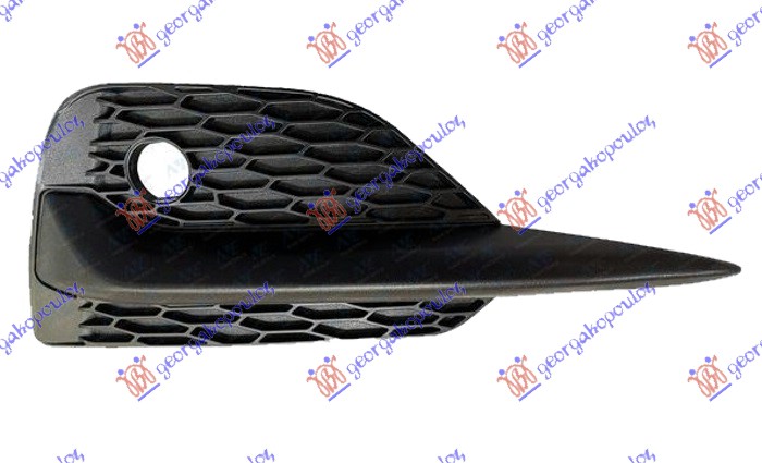 FRONT BUMPER GRILLE BLACK (W/PDS)