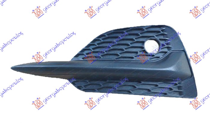 FRONT BUMPER GRILLE BLACK (W/PDS)