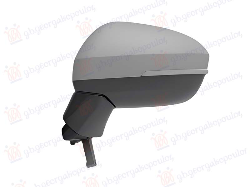 DOOR MIRROR ELECTRICAL HEATED FOLDABLE PRIMED (W/SIDE LAMP & BLIS) (11 PIN) (A QUALITY) (CONVEX GLASS)