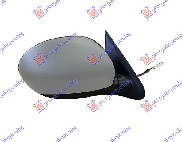 DOOR MIRROR ELECTRICAL HEATED PRIMED 5 PIN (A QUALITY) (CONVEX GLASS)