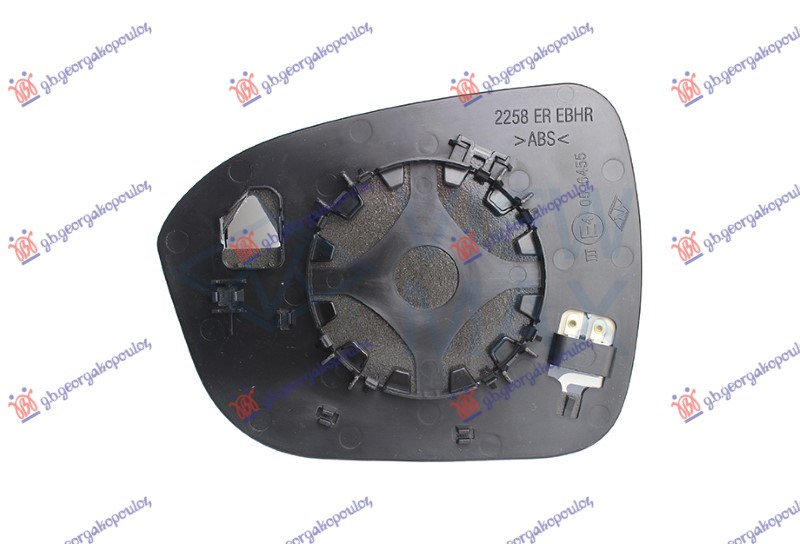 DOOR MIRROR GLASS HEATED (CONVEX GLASS)