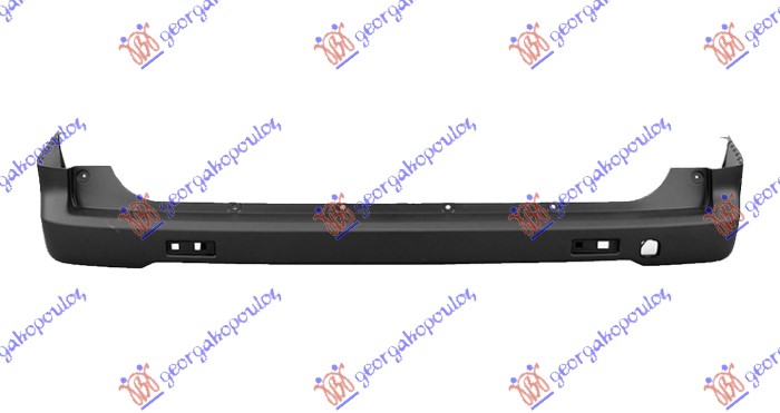 REAR BUMPER PRIMED (TWIN TAIL GATE) (A QUALITY)
