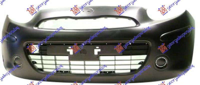 FRONT BUMPER PRIMED (W/CUTTING MARKS FOR FOG LAMP HOLES & MOULDINGS HOLES)