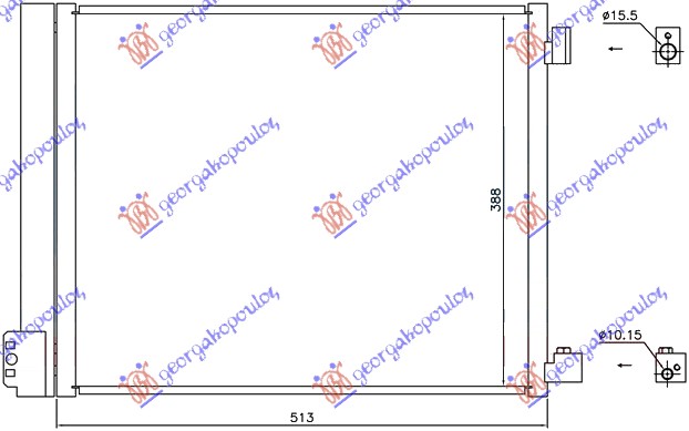 CONDENSER 1.2DIG-1.5i16V (510x380) (HR12DDR)