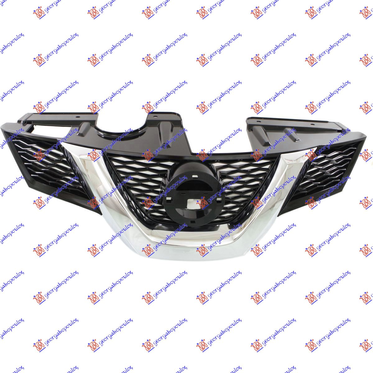 GRILLE COMPLETE W/CHROME MOULDING