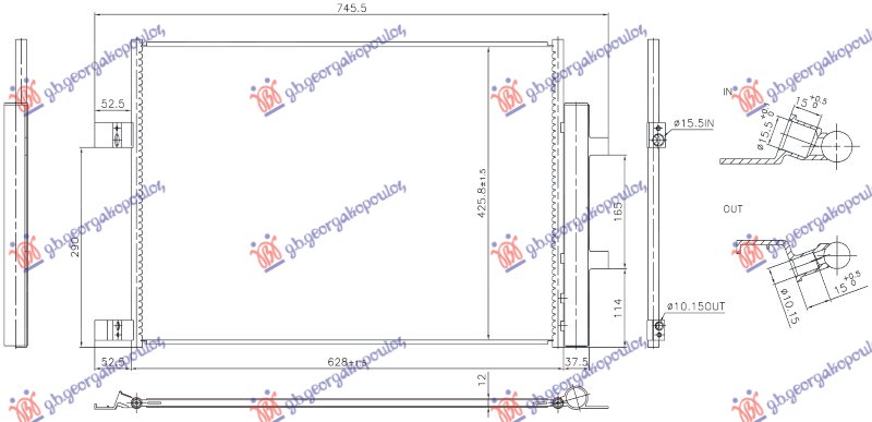 CONDENSER 1.7 PETROL (629x425x12)