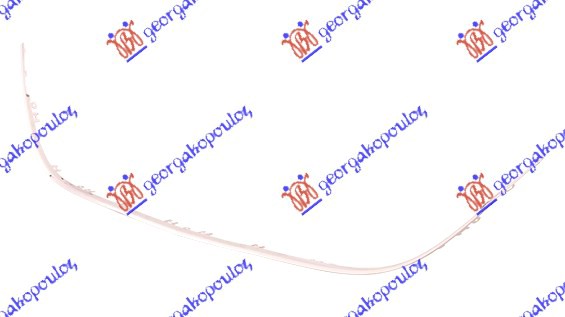 FRONT BUMPER GRILLE FRAME CHROME
