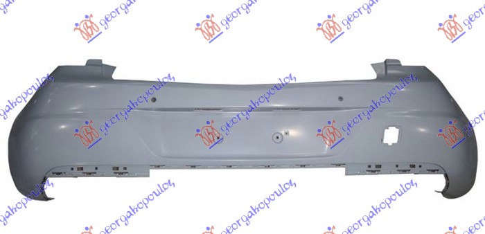 REAR BUMPER PRIMED (W/4 PDC) (A QUALITY)