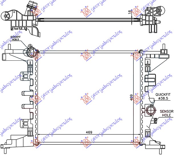 RADIATOR 1.4i- (47x42.8) A14XER