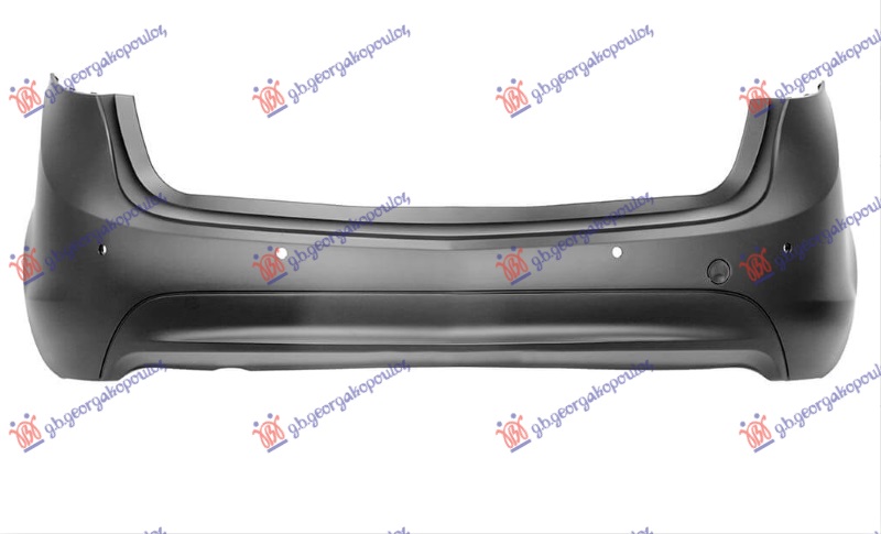 REAR BUMPER PRIMED (W/4 PDC) (A QUALITY)