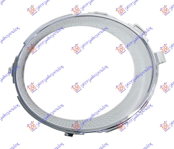 FRONT BUMPER GRILLE CHROME MOULDING (W/FRONT LAMP HOLE)