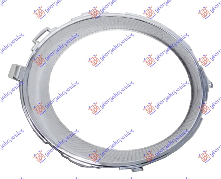 FRONT BUMPER GRILLE CHROME MOULDING (W/FRONT LAMP HOLE)