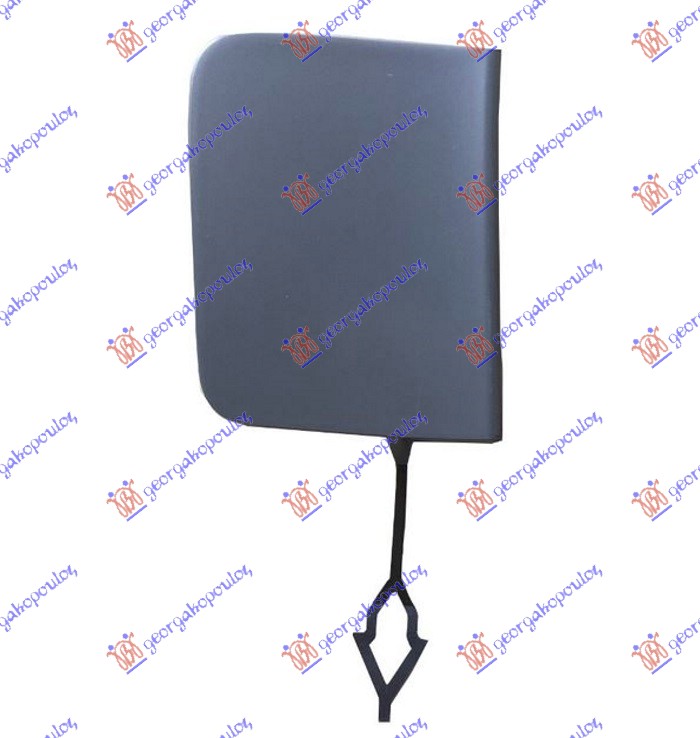 TOW HOOK COVER FRONT PRIMED