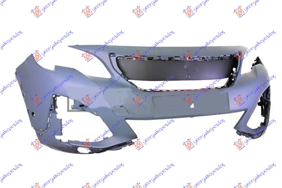 FRONT BUMPER PRIMED (W/2 PDC) (A QUALITY)